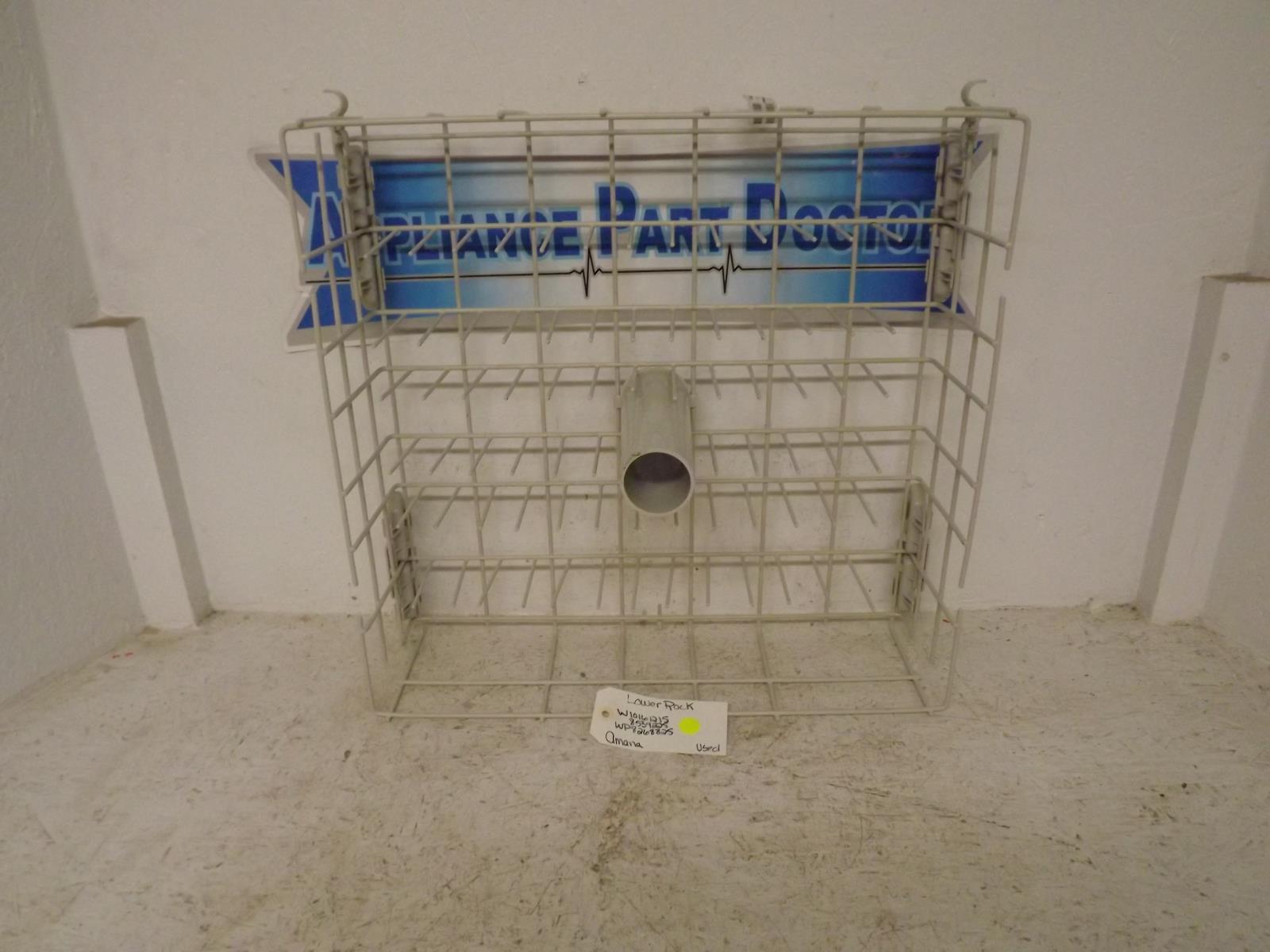 Amana Dishwasher W10161215 8539225 WP8268825 Lower Rack Used Amana Dishwasher W10161215 8539225 WP8268825 Lower Rack Used